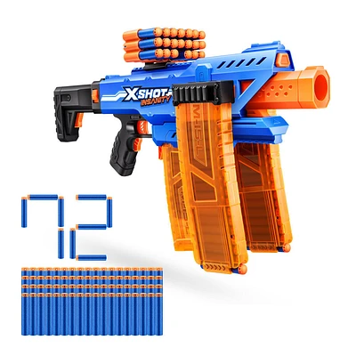 XSHOT Insanity Motorized Clip Mania (72 Darts) by Zuru