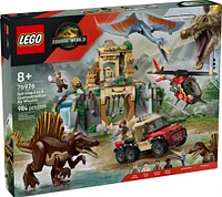 LEGO Jurassic World Mission Aérienne Spinosaure et Quetzalcoatlus, Jouet de Construction de Dinosaures pour Enfants 76976