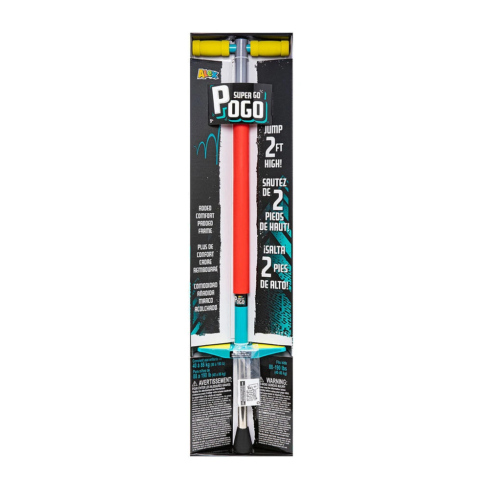 ALEX Pogo Stick Grey/Red/Blue