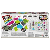 Tech Deck, Neon Mega Park X-Connect Creator, Coffret rampe phosphorescente à personnaliser avec deux fingerboards