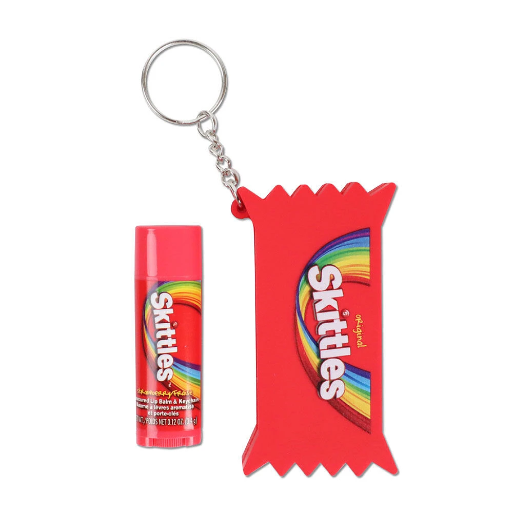 Skittles Lip Balm with Keychain