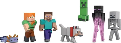 Minecraft Coffret Création de Monde, 7figurines articulées