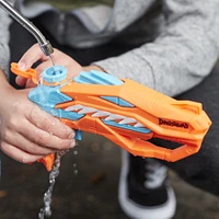 Nerf Super Soaker DinoSquad, blaster à eau Raptor-Surge actionné par la détente