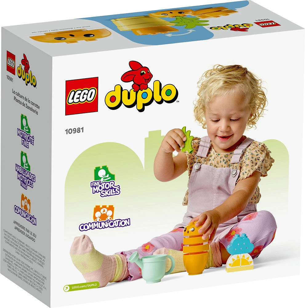 LEGO DUPLO Ma première culture de la carotte 10981 Ensemble de jeu de construction (11 pièces)