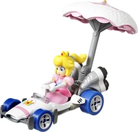Hot WheelsMariokart Princess Peach B-Dasher & Peach Parasol