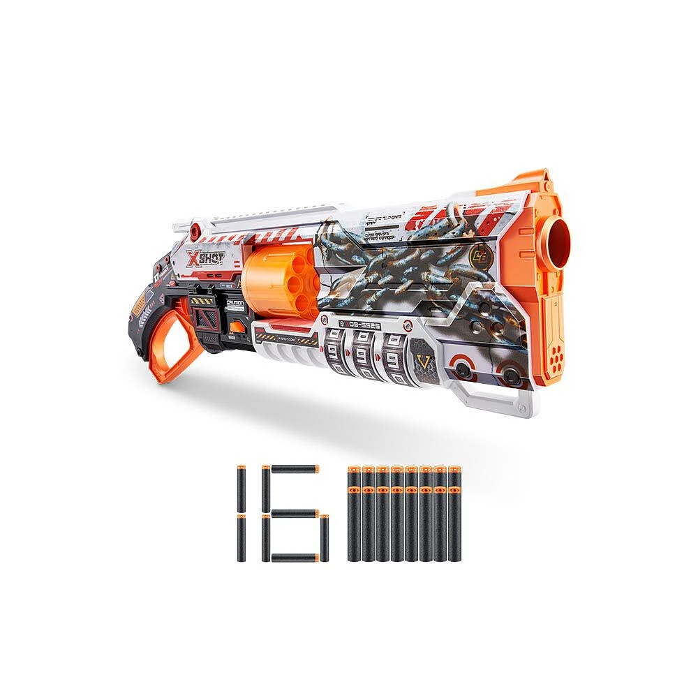 XSHOT Skins Lock Blaster (16 Darts) by ZURU