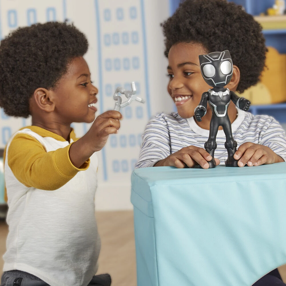 Spidey et ses Amis Extraordinaires, figurine Black Panther de 22,5 cm, jouet de super-héros préscolaire pour filles et garçons, dès 3 ans