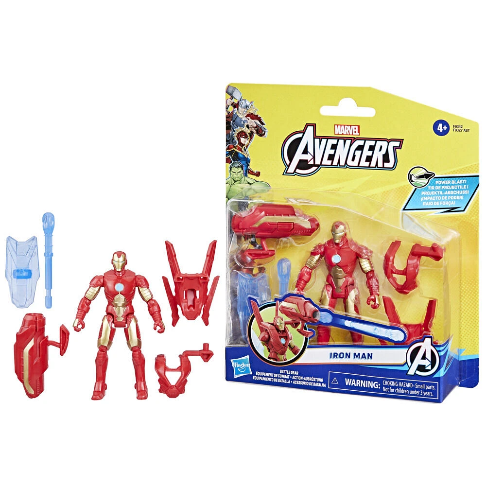 Marvel Avengers Epic Hero Series Battle Gear Iron Man Action Figure