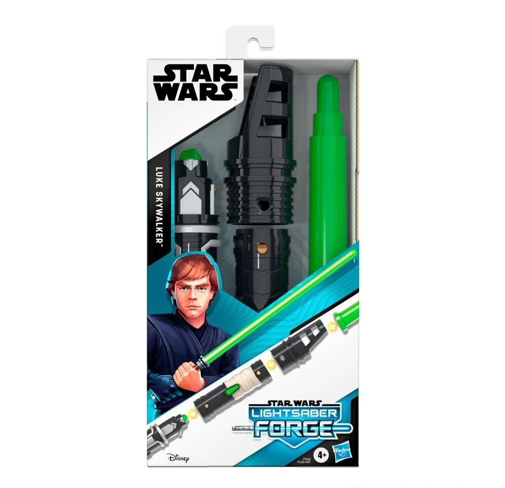 Star Wars Lightsaber Forge Luke Skywalker, Green Customizable Lightsaber, Star Wars Toys for Kids