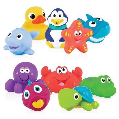 Nuby Little Squirts 10-Piece Bath Squirters