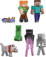 Minecraft Coffret Création de Monde, 7figurines articulées