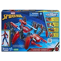 Marvel Spider-Man Crawl 'N Blast Spider, Car Playset with Spider-Man Action Figure, 2-In-1 Blast Feature, Toy Cars