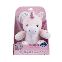 Cloud b Love Light Buddies Lily The Unicorn Multisensory Plush W/Light and Soothing Sounds