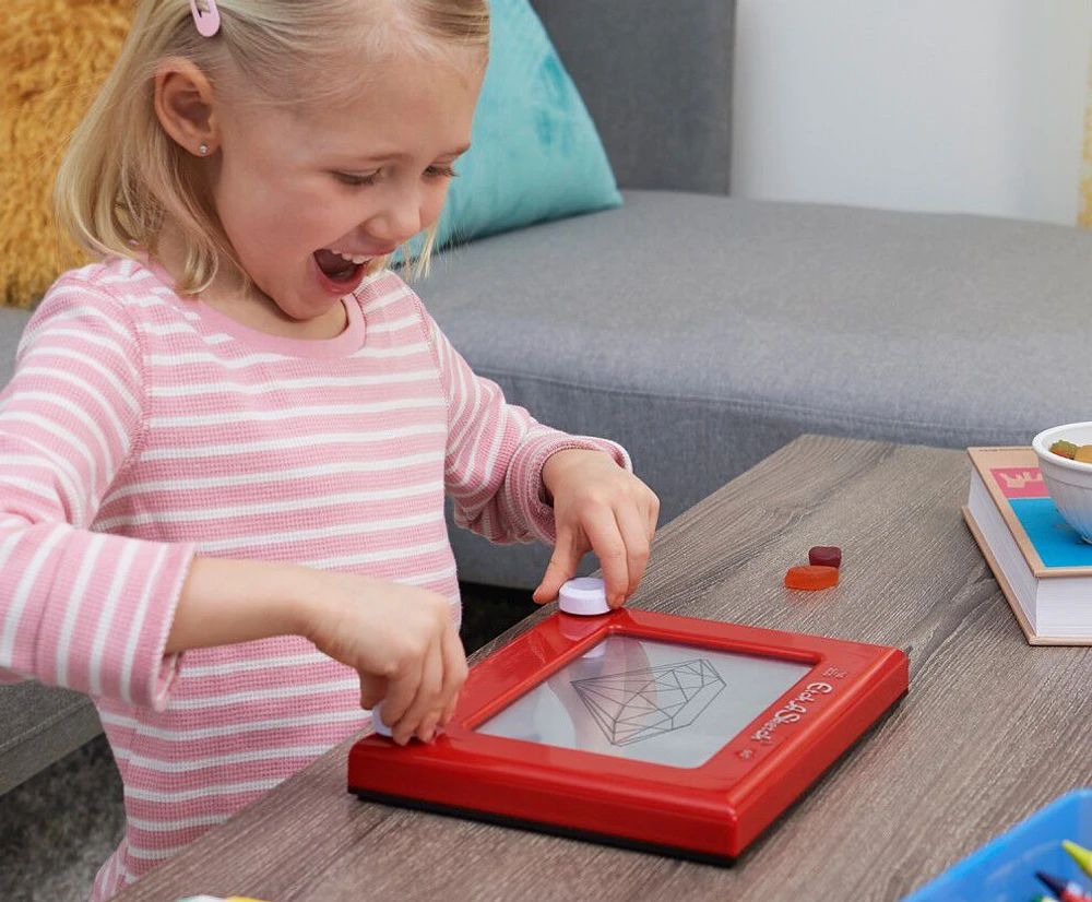 Etch A Sketch, Original Magic Screen, 86% Recycled Plastic, Sustainably-minded Classic Kids Creativity Toy