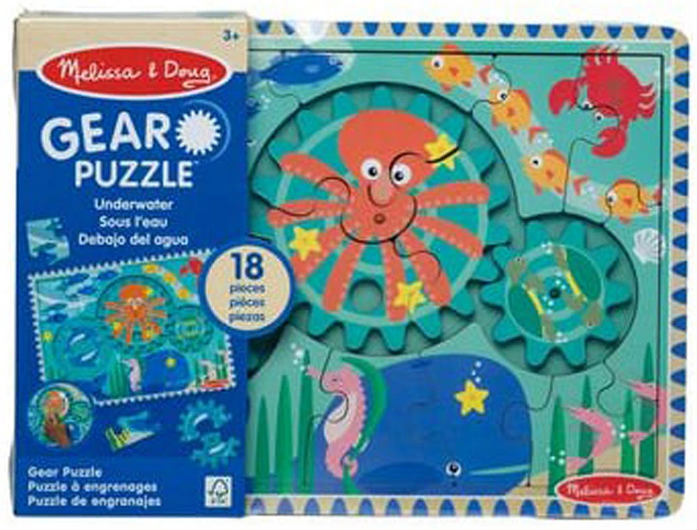 Melissa and Doug - Puzzle sous-marin Spinning Gear Puzzle