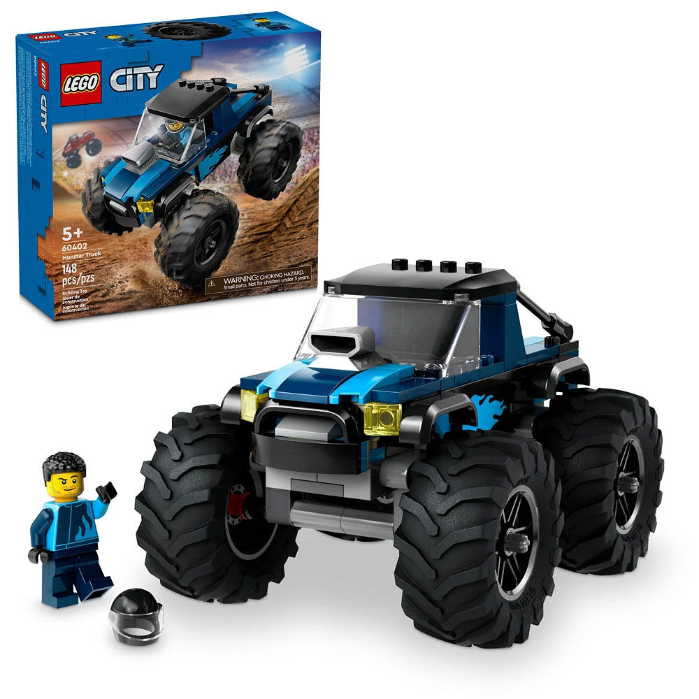 LEGO City Le camion monstre bleu Jouet 60402