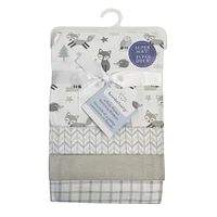 Koala Baby 4 pack Flannel Receiving Blankets Fox