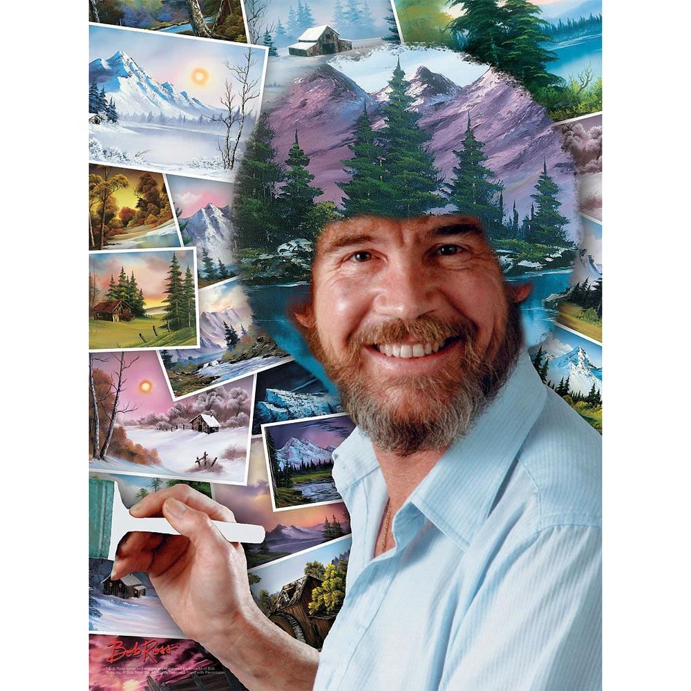 Bob Ross Hair 500 Piece Jigsaw Puzzle