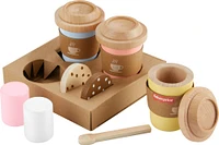 Fisher-Price Wooden Coffee To Go Set, Preschool Café Shop Playset, 15 Wood Pieces