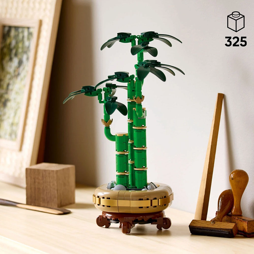 LEGO Botanique Le bambou de la chance, Décoration de plante, Cadeau pour les femmes, les hommes et les amoureux de la nature 10344