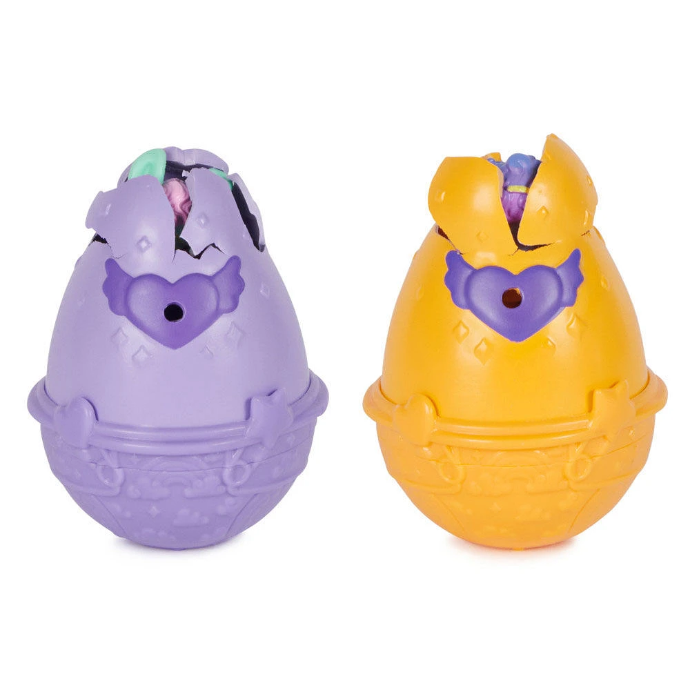 Hatchimals Alive, Hatch N' Stroll Playset avec poussette et 2 mini figurines dans des oeufs qui éclosent tout seuls