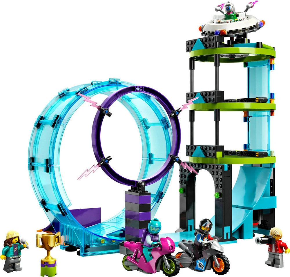 LEGO City Ultimate Stunt Riders Challenge 60361 Building Toy Set (385 Pieces)