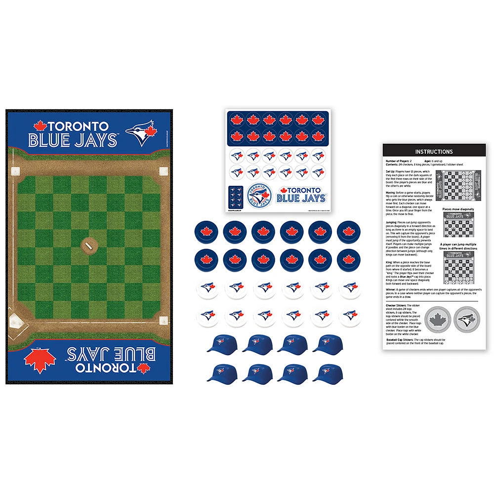 Toronto Blue Jays Checkers Board Game