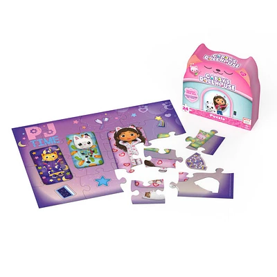 Gabby's Dollhouse, 24-Piece Jigsaw Puzzle Pajama Time DreamWorks Netflix Gabby's Dollhouse Toys 1 of 4 Kids Puzzles