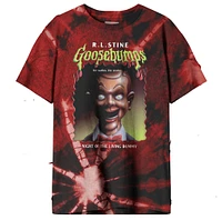 Goosebumps-visage effrayant-rouge Tie Dye chemise