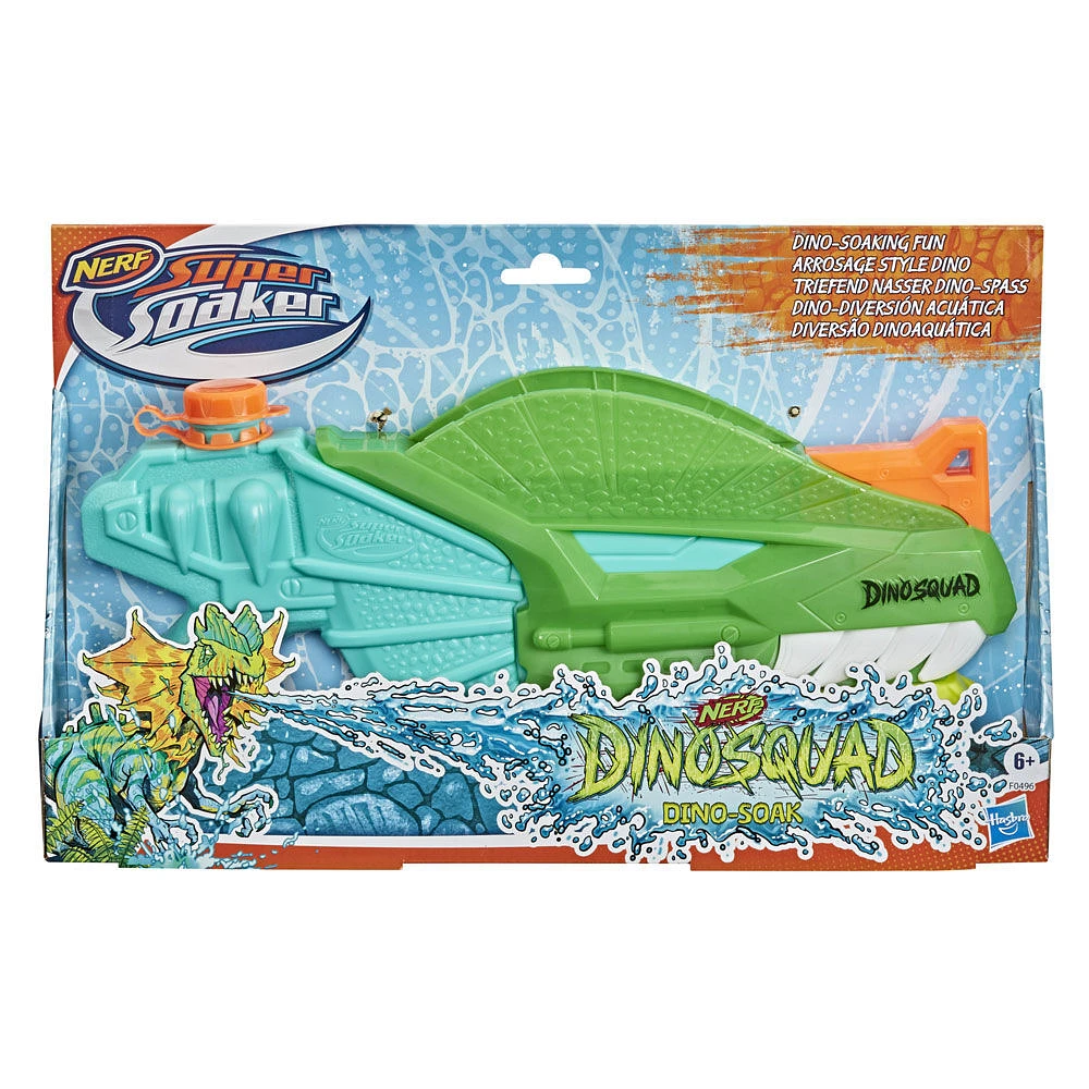 Nerf Super Soaker DinoSquad, blaster à eau Dino-Soak à pompe