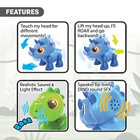 YCOO Dino Heads Up - Stegosaurus et Triceratops (Un choisi au hasard pour les achats en ligne)