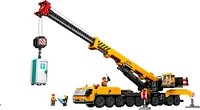 LEGO City Yellow Mobile Construction Crane Building Toy, Creative Birthday Gift for Kids, 60409