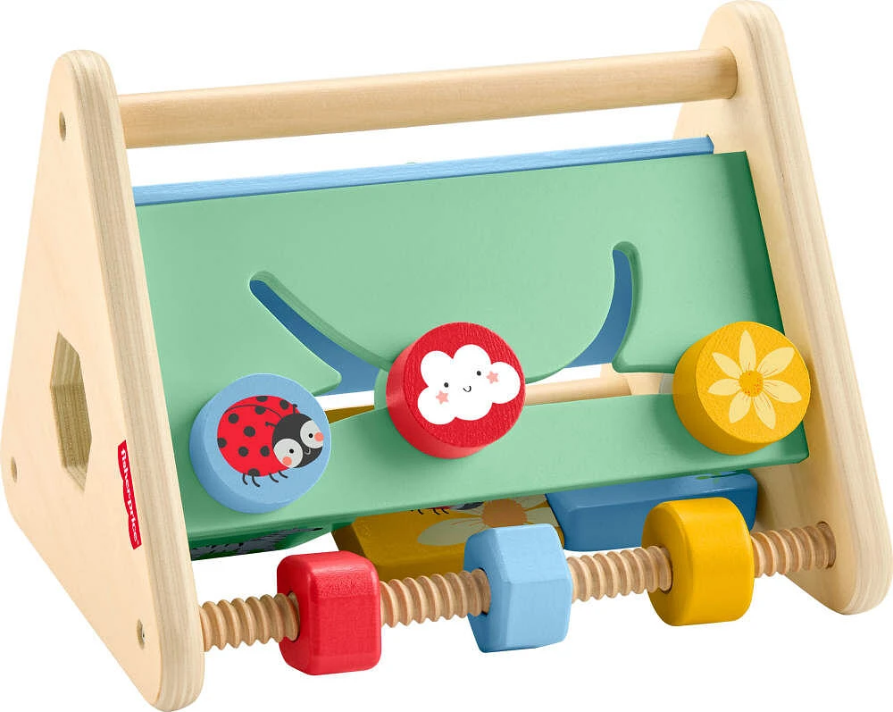 Fisher-Price Triangle d'activités en bois, jeu sur 2faces