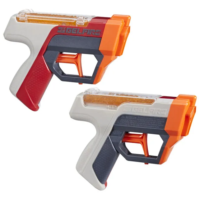 NERF Fortnite Dual Pack Includes 2 Fortnite Blasters, Flint-Knock Dart  Blaster, LP Dart Blaster, and 6 Nerf Elite Foam Darts