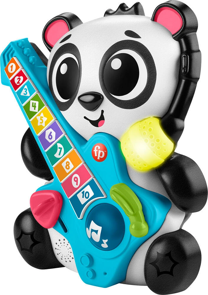 Fisher-Price Link Squad Jam & Count Panda Baby Learning Toy with Music & Lights - English Edition