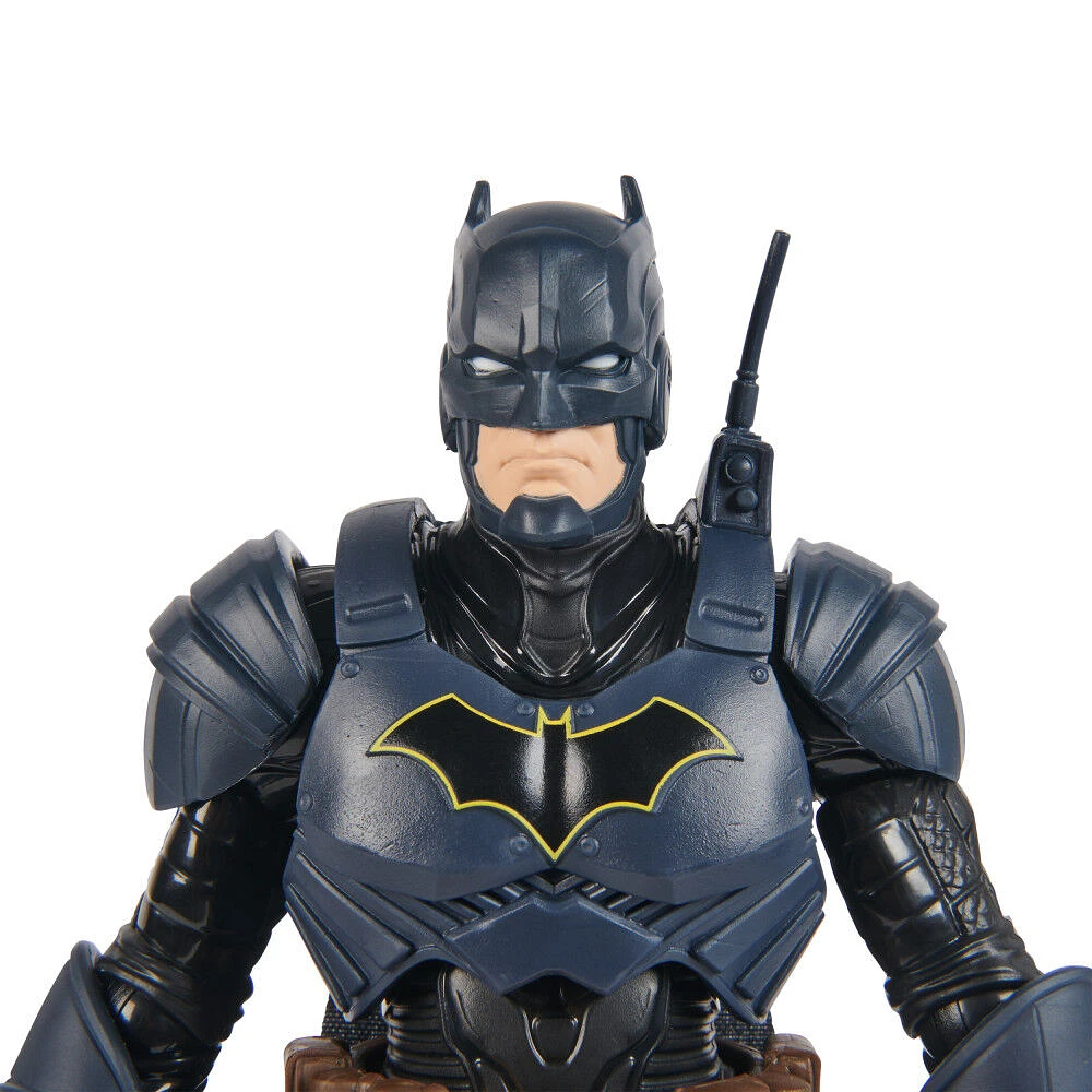 DC Comics, Batman Adventures, Batman Action Figure with 16 Armor Accessories, 17 Points of Articulation, 12-inch