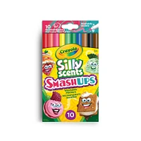 Marqueurs lavables fins Silly Scents Smash-Ups, boîte de 10