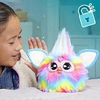 Furby Tie Dye, 15 accessoires, peluche interactive, animatronique activé par la voix - Édition anglaise