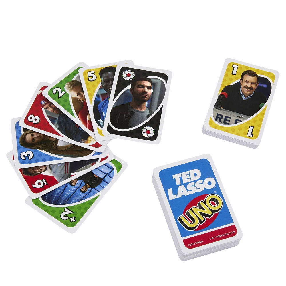 Jeu de cartes UNO Ted Lasso, jeux de collection inspirés de la série