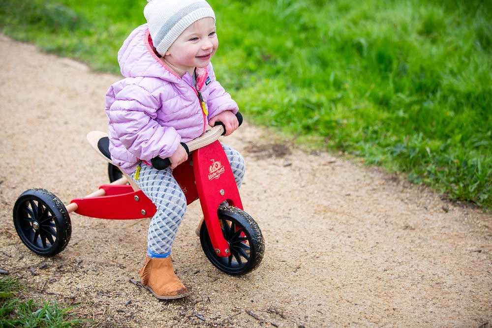 Kinderfeets Tiny Tot Balance Bike Cherry Red