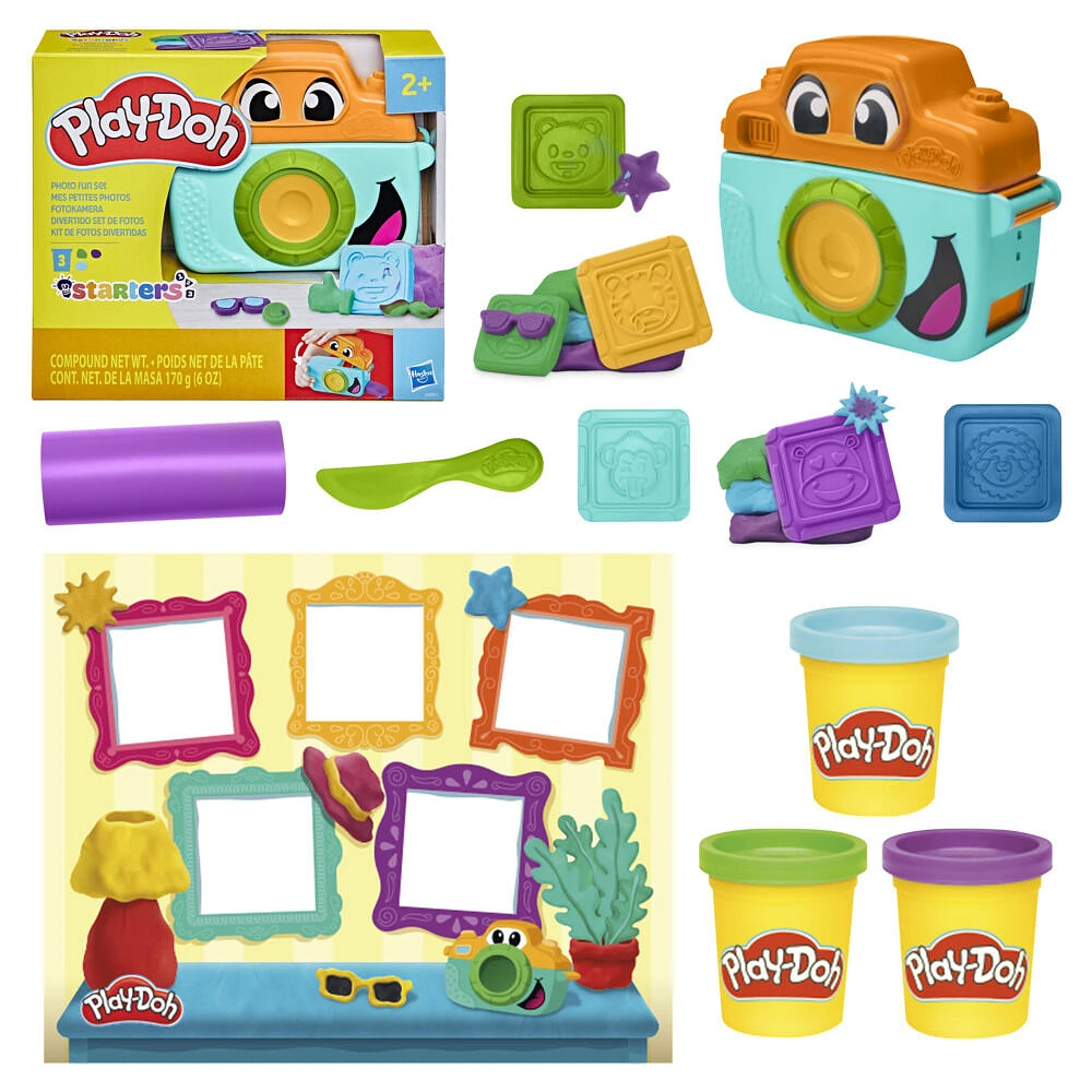 Play-Doh Starters Mes petites photos, coffret de pâte à modeler, appareil photo factice