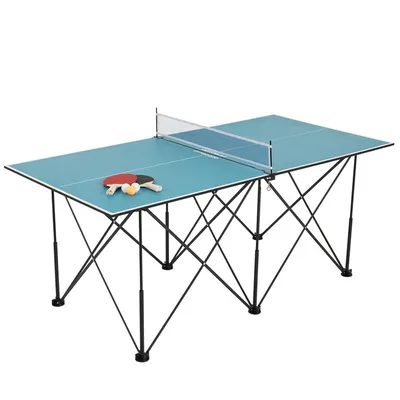 Ping Pong 6 Ft Pop Up Table Tennis Blue - English Edition