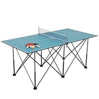 Stand de table de ping-pong 6 pieds, bleu - Édition anglaise