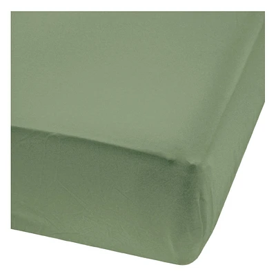 Perlimpinpin-Bamboo fitted sheet-Hunter green