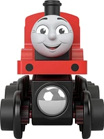 Thomas et ses amis - Piste en bois - Locomotive James et wagon de charbon