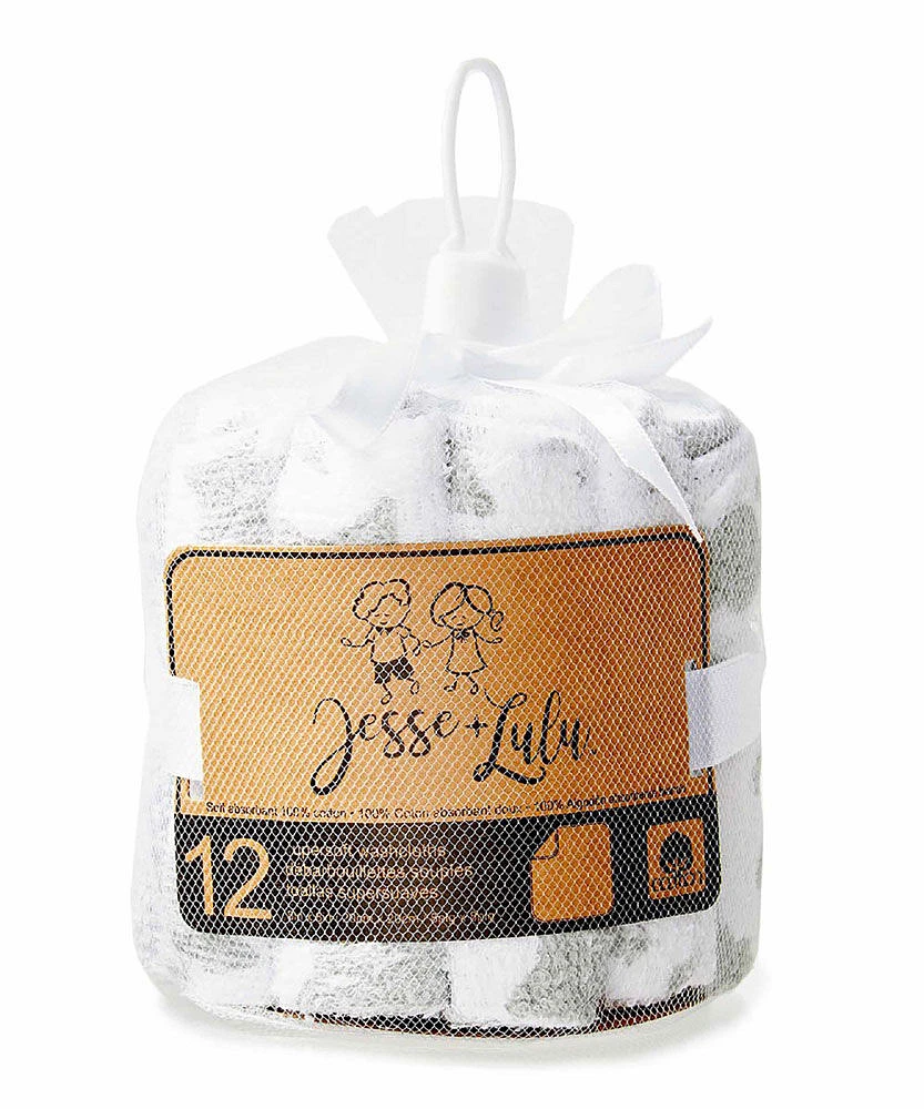 Jesse & Lulu 12-Pack Sky Theme Washcloth