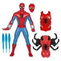 Marvel Spider-Man, figurine Thwip Blast Spider-Man de 28 cm avec accessoires