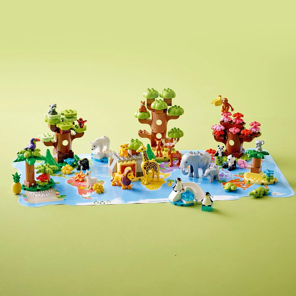 LEGO DUPLO Les animaux sauvages du monde 10975 Ensemble de construction (142 pièces)