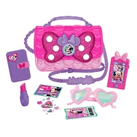 Disney Junior Minnie Mouse Bowfabulous Bag Set, 9-pieces, Dress Up and Pretend Play