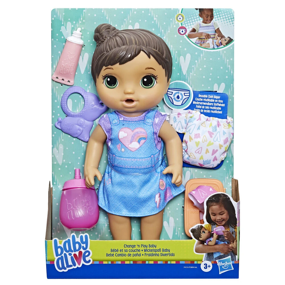 Baby Alive Change 'n Play Baby Doll, Drinks and Wets - R Exclusive